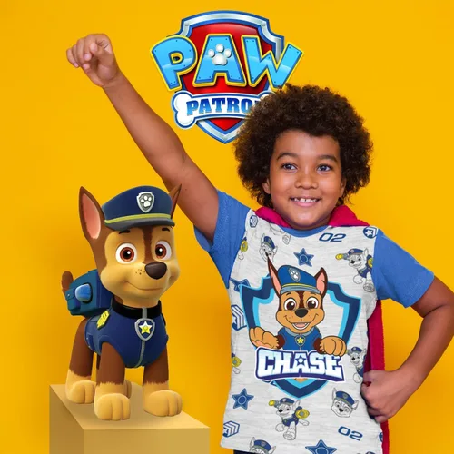 Vista 2 de Camiseta gráfica de Patrulla Canina (conjuntos) Marshall Chase Rubble Rocky Skye Everest Zuma para ropa de niños de cumpleaños a niños