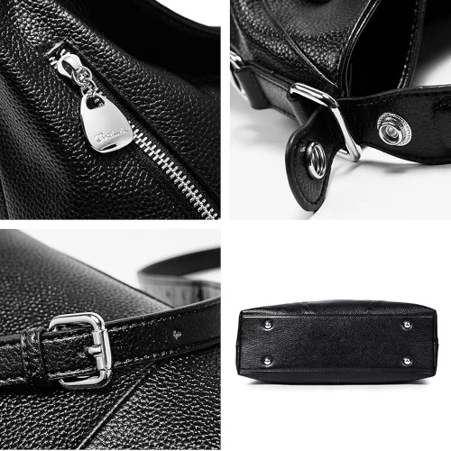 Vista 7 de BOSTANTEN Bolso de cuero para mujer, diseño de bolsos de hombro, Hobo