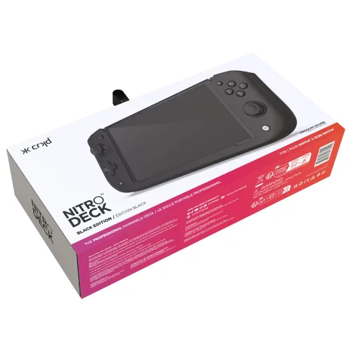 Vista 7 de CRKD Nitro Deck - Professional Handheld Deck with Zero Stick Drift for Nintendo Switch and Switch OLED (Black)