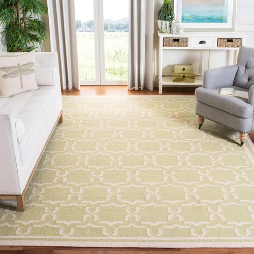 Vista 14 de SAFAVIEH Dhurries Collection DHU545A - Alfombra decorativa de lana de alta calidad hecha a mano de 2 x 3 pies, color chocolate y marfil