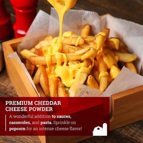 Vista 5 de Hoosier Hill Farm Queso cheddar en polvo premium, 1 libra (paquete de 1)