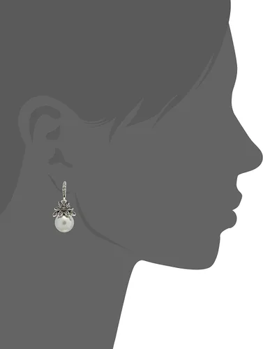 Vista 8 de Pearl earrings S925 sterling silver pearl pendant earrings for women