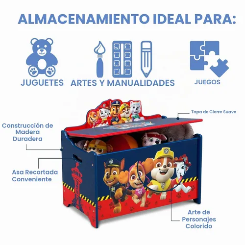 Vista 4 de Delta Children - Caja de juguetes Deluxe, PAW Patrol