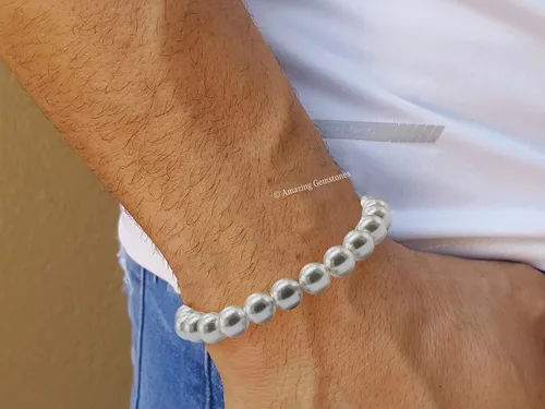Vista 801 de Amazing Gemstone Crystal Bracelet for Women Men's Gifts - Protection Healing Crystal Bracelet - 8mm Gemstone Beaded Stretchable Bracelet Pulseras