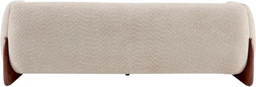 Vista 6 de Christopher Knight Home Almab - Sofá de 82 pulgadas, acogedor sofá tapizado Boucle de 3 plazas, sofá con marco de madera, cómodos sofás para sala