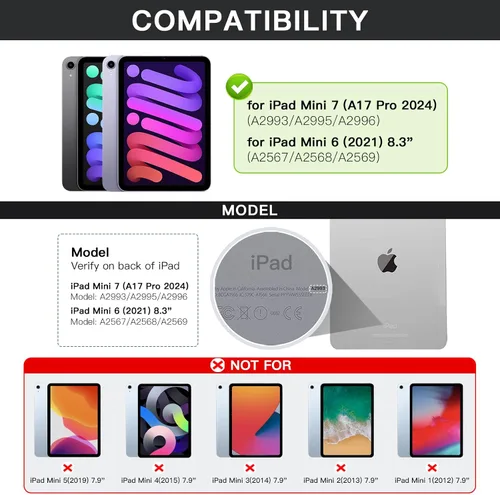 Vista 2 de Ultra Magic - Funda con teclado para iPad mini 7 (A17 Pro) y Negro