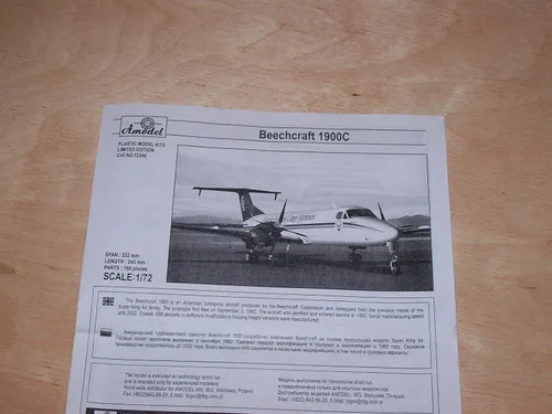 Vista 5 de Amodel 72346-1/72 Beechcraft 1900C 'Falcon Express Cargo Airlines', Kit
