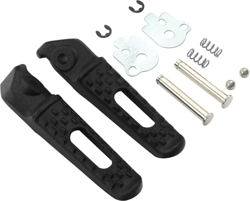Vista 14 de TCT-MOTORPARTS Reposapiés de pasajero negro para conductor, soporte para reposapiés para CBR1000RR 2004-2016 CBR600RR 2003-2025