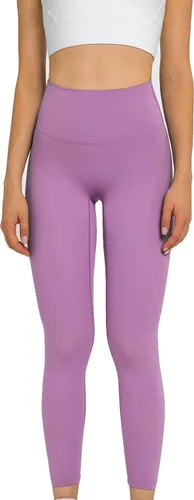 Vista 2 de Lemedy Pantalones de yoga ajustados de cintura alta para mujer, con sensación desnuda, leggings atléticos de entrenamiento