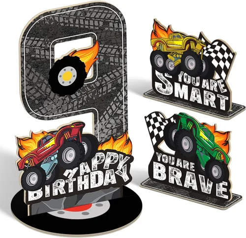 Vista 51 de Juego de 3 piezas de dinosaurios con signo de número de 2º cumpleaños, decoración de mesa de dinosaurios para niños y niños de 2º cumpleaños