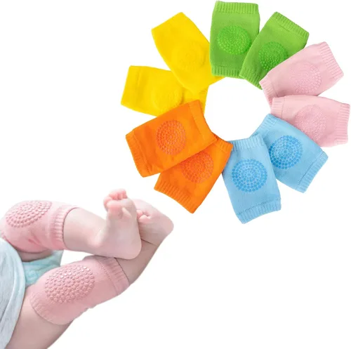 Vista 9 de BOSONER Rodilleras antideslizantes para bebés, rodilleras unisex para bebés y niños pequeños, 5 pares