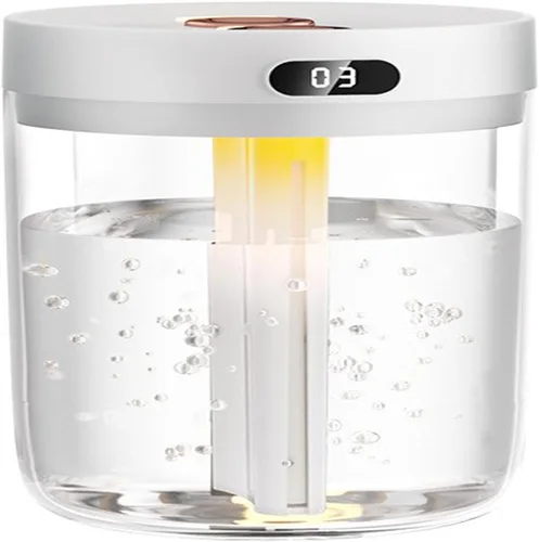 Vista 5 de Humidificadores para dormitorio, humidificador de niebla fría de gran tamaño de 1.5 litros con difusor de aceite y luz nocturna, humidificadores