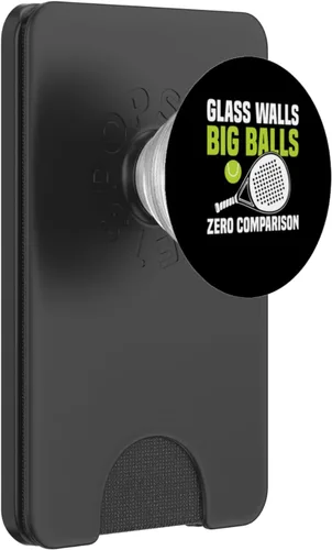 Vista 7 de Glass Walls Big Balls Padel Racquet Paddle PopSockets Adhesive PopGrip