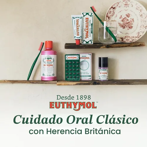 Vista 8 de EUTHYMOL Pasta de dientes rosa original (3.7 fl oz/paquete de 1) - Pasta de dientes sin flúor para dientes sensibles y encías. Mal aliento