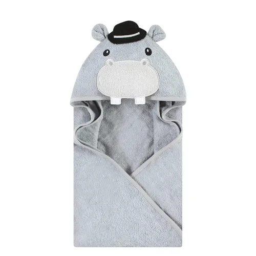 Vista 30 de Hudson Baby Toalla con capucha unisex de algodón con cara de animal para bebé, cocodrilo, talla única