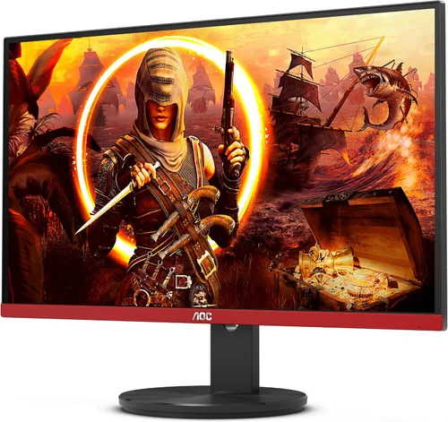 Vista 3 de AOC G2490VX - Monitor para juegos sin marco de 24 pulgadas, FHD 1920 x 1080, 1 ms 144 Hz, FreeSync Premium, 126% sRGB / 93% DCI-P3, 3 años