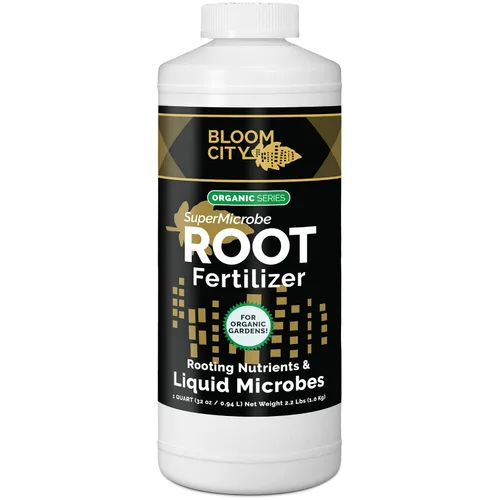 Vista 8 de Estimulante orgánico de raíces, fórmula de salmón y algas marinas, rico en microbios y micorrizas de Bloom City, 1/2 pinta (8 oz)