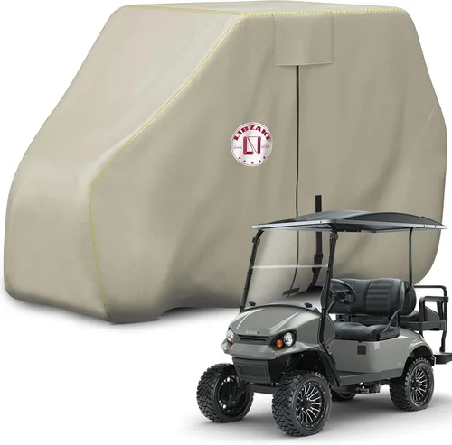 Vista 12 de Cubierta impermeable para carrito de golf, tela de grado marino resistente, ajuste universal para la mayoría de marcas 2/2+2/4+2 pasajeros Yamaha