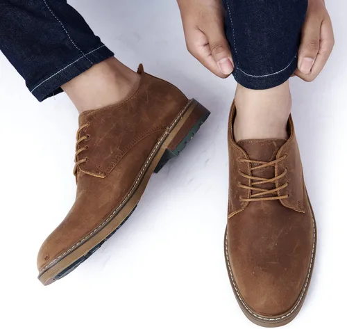 Vista 6 de Zapatos de vestir Oxford casuales con cordones para hombre