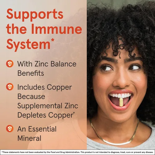 Vista 11 de Balance de zinc Jarrow Formulas, refuerza el sistema inmunológico y proporciona protección antioxidante, 100 cápsulas
