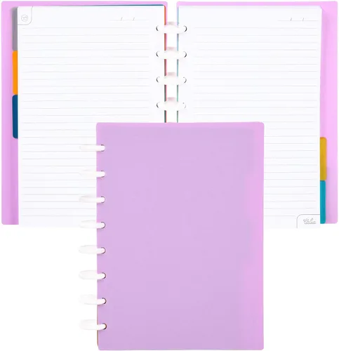 Vista 58 de Talia - Cuadernos de notas con tapas, planificador, personalizables, (Rosa de los 90, Junior (5.5 pulgadas x 8.5 pulgadas))