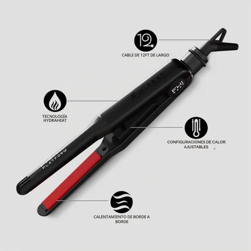 Vista 3 de FHI HEAT Plancha de pelo de turmalina Platform Pro Styling para todo tipo de cabello, 1/2 pulgada
