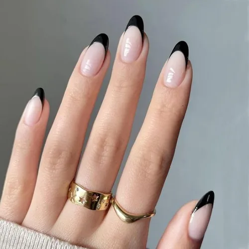Vista 36 de Modelones Uñas postizas a presión color rosa almendra, uñas postizas cortas de primavera, kit de uñas reutilizables con pegamento de uñas, mini lima