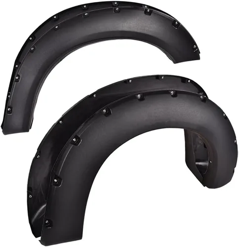 Vista 13 de CHEDA Guardabarros compatibles con Ford F150 2018-2020, color negro, estilo de fábrica, texturizado, pintables, 4