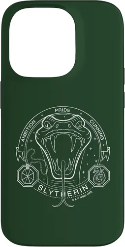 Vista 17 de iPhone 16 Harry Potter Slytherin Line Art Snake Symbol Case