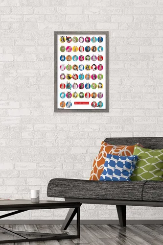 Vista 3 de Trends International Keith Kimberlin - Póster de pared de cuadrícula de gatito, 14.725 x 22.375 pulgadas, versión enmarcada de madera de granero