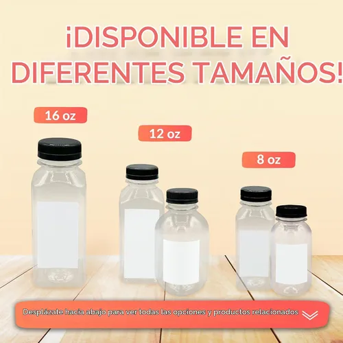 Vista 7 de Reli. Botellas de jugo de plástico [paquete de 48 a granel]