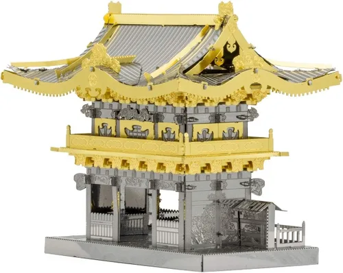 Vista 7 de Metal Earth Fascinations Yomeimon Gate Kit de modelo de metal 3D con pinzas