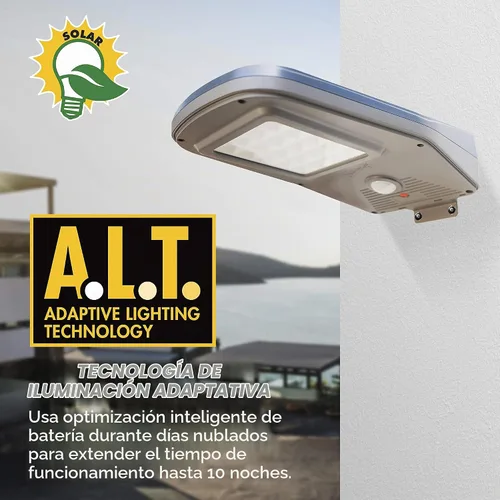 Vista 8 de Wagan EL8590 - Luz de calle solar LED integrada de 2000 lúmenes con control