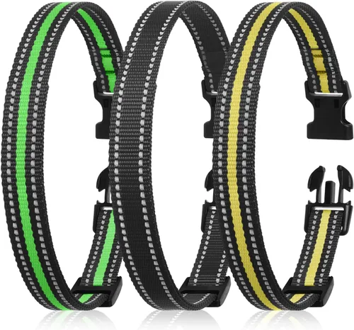 Vista 12 de Correa de repuesto de nailon transpirable ultra cómoda para collar de entrenamiento de perros, ajustable y resistente al agua, compatible