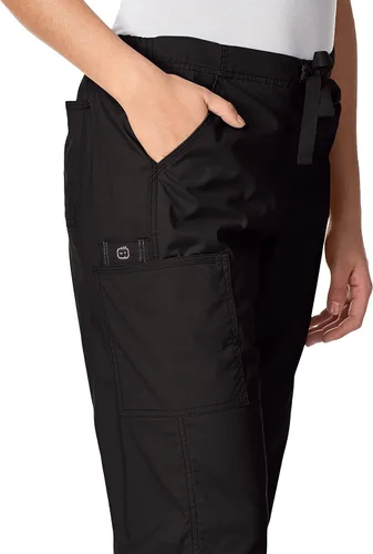 Vista 2 de WonderWink WonderFLEX-Pantalón largo para mujer con bolsillos.