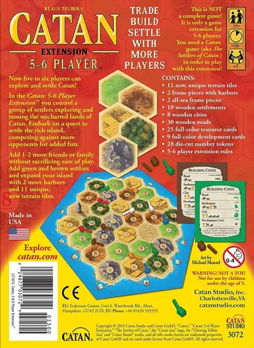 Vista 2 de Catan Extensión, 5-6 jugadores, 5ta edición