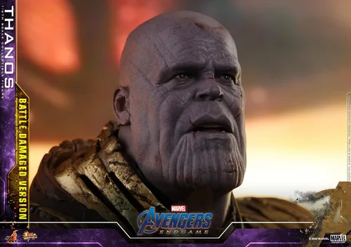 Vista 9 de HOT TOYS 1/6 Avengers: Endgame MMS564 Thanos Battle Versión dañada