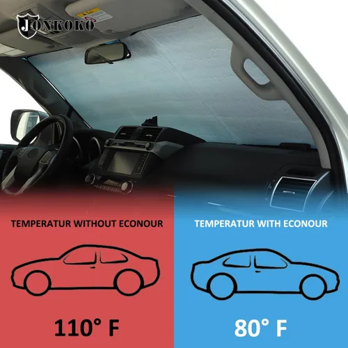 Vista 3 de Parasol para parabrisas de automóvil para Toyota Land Cruiser Prado FJ150, reflector de rayos UV plegable para ventana delantera y ventana completa