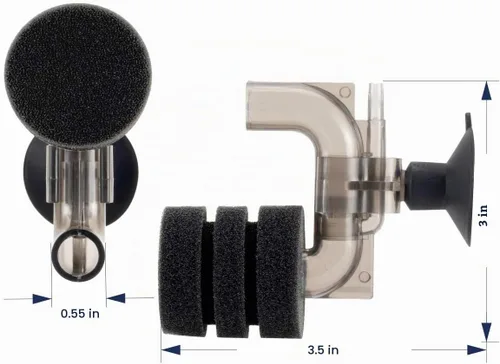 Vista 5 de hygger Super Mini Acuario Solo Filtro de Esponja para Peces Pequeñas 0.5-5 Galones