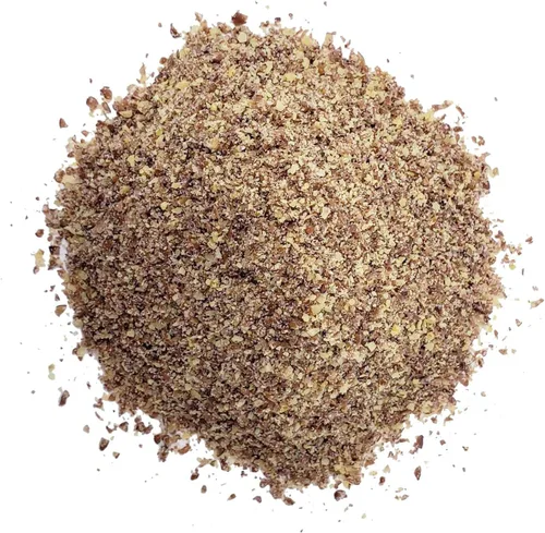 Vista 3 de Harina de linaza marrón orgánica, 1 libra, sin OMG, kosher, molida en frío a partir de semillas enteras crudas, polvo puro, superalimento vegano, a