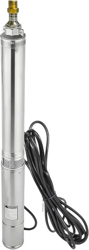 Vista 9 de Bomba sumergible de acero inoxidable con cable de alimentación de 100 pies, salida extra, resistente (1hp-110 V + caja de control)