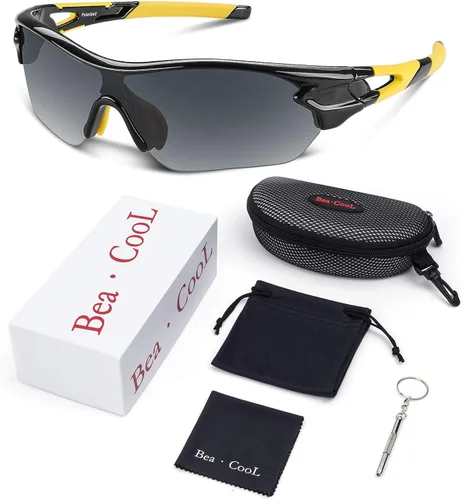 Vista 7 de Lentes de sol polarizados para hombres y mujeres jóvenes de béisbol ciclismo correr conducir pesca golf motocicletas lentes TAC UV400