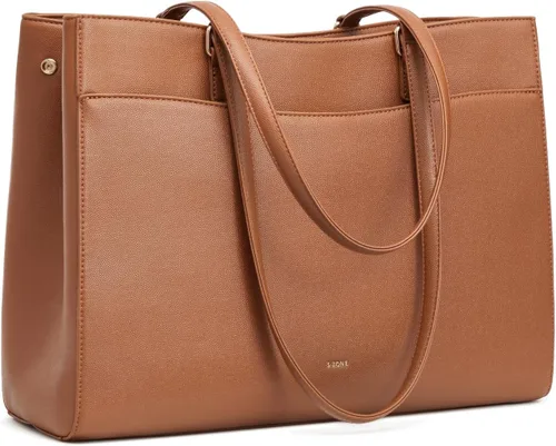Vista 10 de S-ZONE Bolsa de almuerzo para mujer, bolsa de trabajo con compartimento de Negro