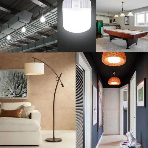 Vista 5 de Bombillas LED de alto vatio, equivalente a 250 W-300 W, luz blanca brillante de 35 W, 6000 K de alta intensidad, 3675 lúmenes LED comerciales