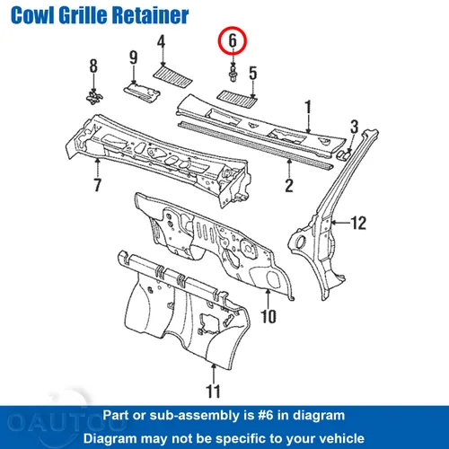 Vista 3 de 30 clips de retención de rejilla de capó 66814-01G00, 6881401G00 para Nissan 300ZX, recogida de cuerpo duro, Pathfinder, Sentra 1986-1997