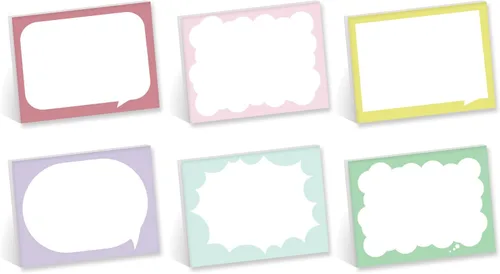Vista 13 de Boho Crystal Magic Sticky Note Surtido / 4 x 3 pulgadas Blue Tan reposicionables Notas adhesivas / Juego de 6 almohadillas femeninas de sol y luna