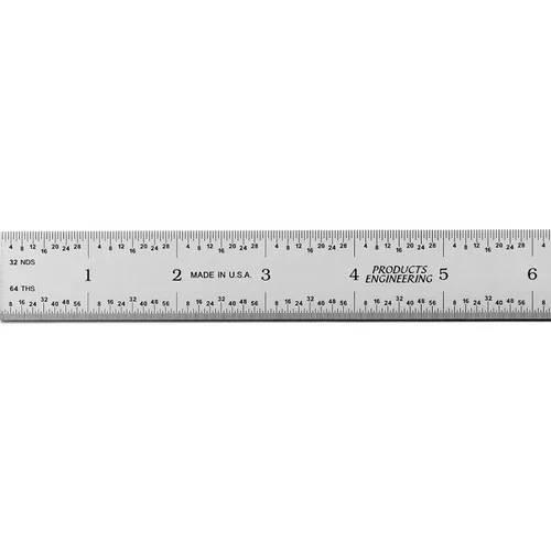Vista 16 de Regla de maquinista de 6 pulgadas/150 mm, regla de 64 y mm Recubrimiento TiN rígido