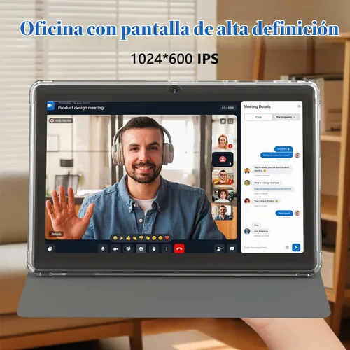 Vista 6 de CUPEISI Tablet Android 14, tableta de 7 pulgadas con funda, 8 GB de RAM+32 GB de ROM/1 TB Tableta expandible, 1.6 GHz, computadora con procesador