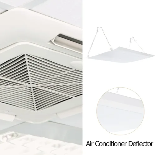 Vista 9 de DOITOOL Deflector de aire acondicionado de pegado de perforación, deflector de parabrisas ajustable, deflector de ventilación magnético mejorado