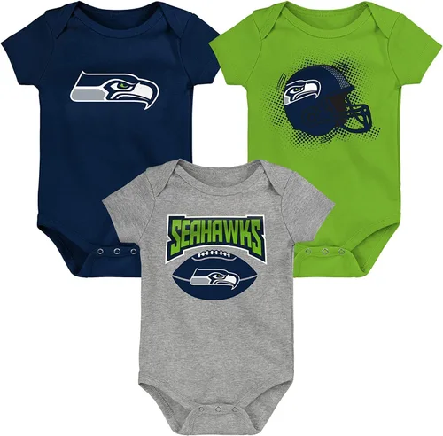 Vista 5 de Outerstuff NFL - Conjunto de 3 piezas para recién nacidos con logotipo primario